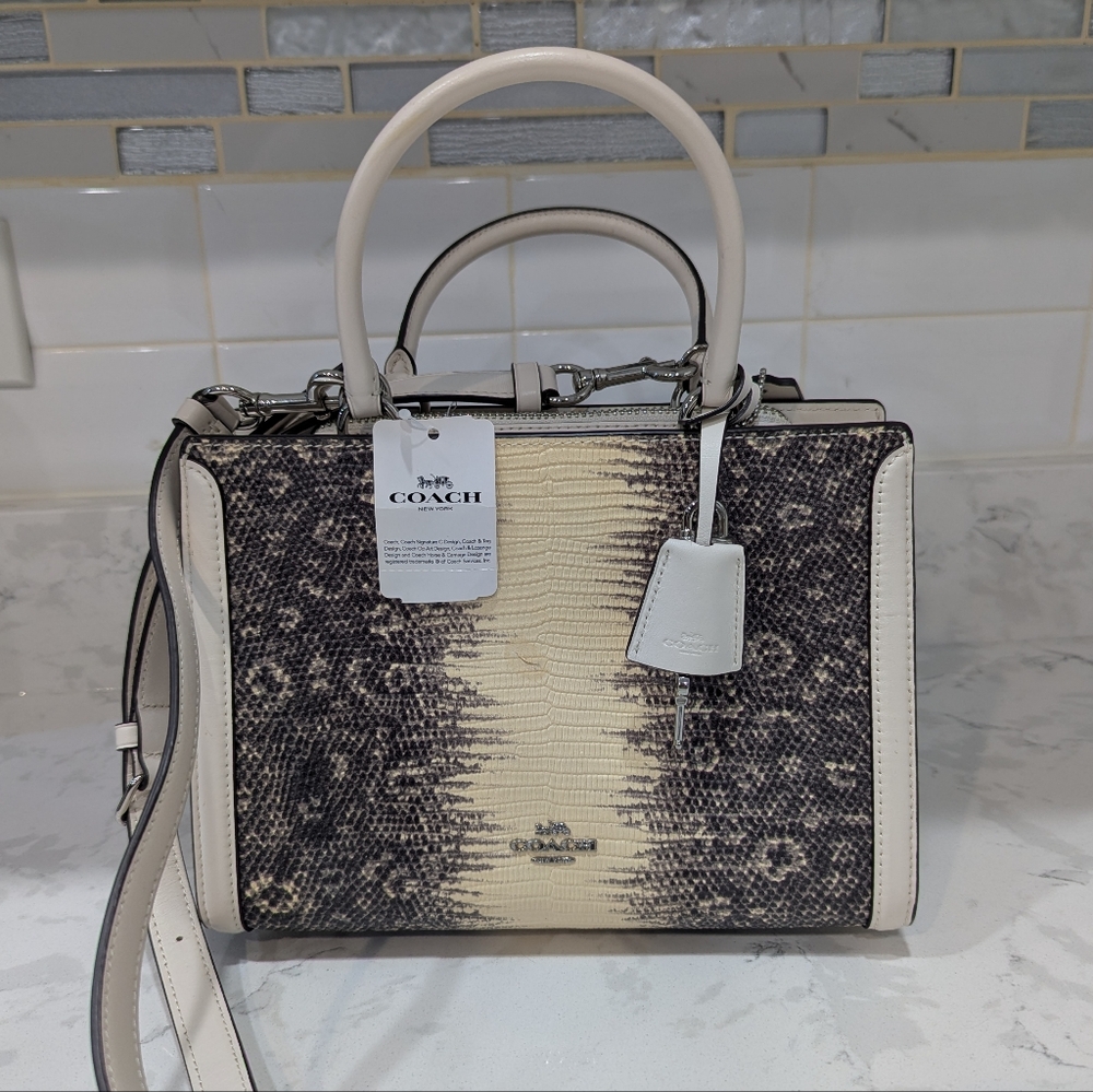 Croc Embossed Zoe Carryall Coach